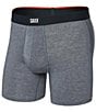 SAXX Big & Tall Vibe Super Soft Solid 6#double; Inseam Boxer Briefs, Color:Dark Grey Heather - Image 1