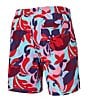 Color:Red Multi - Image 2 - Coastal Tropical Two-In-One 7#double; Volley Shorts