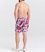 Color:Red Multi - Image 4 - Coastal Tropical Two-In-One 7#double; Volley Shorts