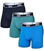 SAXX Essential Performance Mesh 6#double; Boxer Briefs 3-Pack, Color:Blue/Teal/Maritime - Image 1
