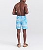 Color:Multi - Image 4 - Geometric Gradient 7#double; Inseam Volley Shorts