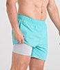 SAXX Go Coastal 2N1 5#double; Volley Swim Trunks, Color:Turquoise - Image 3