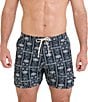SAXX HarborMaster 2N1 Tropic Royale 5#double; Inseam Swim Trunks - Image 1