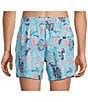 SAXX Island Tropics Swim Trunks, Color:Island Tropics Blue Tide - Image 2