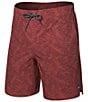 Color:Palm Camouflage Deserted - Image 1 - Multi-Sport Two-In-One Palm Print 7#double; Inseam Lounge Shorts