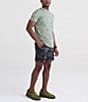 Color:Black - Image 3 - Multi-Sport Two-In-One Tranquil Camouflage 7#double; Inseam Lounge Shorts