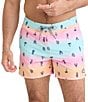 SAXX Oh Bouy 2N1 5#double; Summer Ombre Volley Swim Trunks, Color:Multi - Image 1