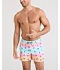 SAXX Oh Bouy 2N1 5#double; Summer Ombre Volley Swim Trunks, Color:Multi - Image 2