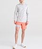 Color:Cantelope - Image 3 - Oh Buoy Two-In-One Solid 7#double; Inseam Volley Shorts
