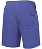 Color:Marlin Blue - Image 2 - Oh Buoy Two-In-One Solid 7#double; Inseam Volley Shorts
