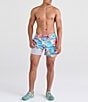 Color:Coast Blue Multi - Image 3 - Oh Buoy Two-In-One Coast Printed 5#double; Inseam Swim Trunks