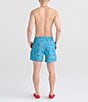 Color:Blue Moon - Image 4 - Oh Buoy Two-In-One Shrimp Print 5#double; Inseam Swim Trunks
