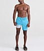 Color:Blue Moon - Image 3 - Oh Buoy Two-In-One Solid 7#double; Inseam Swim Trunks