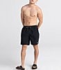 Color:Black - Image 3 - Performance Solid 7#double; Inseam Volley Swim Trunks