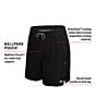 Color:Black - Image 5 - Performance Solid 7#double; Inseam Volley Swim Trunks