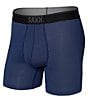 SAXX Quest Micro-Mesh 5#double; Inseam Boxer Briefs, Color:Midnight Blue II - Image 1