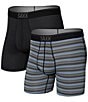 SAXX Quest Quick-Dry Solid/Striped Mesh 5" Inseam Boxer Briefs 2-Pack,New Products : American Fashion Style Bags On Sale