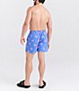 Color:Flocktail Hour Sport Blue - Image 4 - Retro-Inspired Two-In-One 5#double; Inseam Swim Shorts
