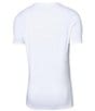 Color:White - Image 2 - Short Sleeve DropTemp™ Cooling Technology V-Neck T-Shirt