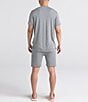 SAXX Snooze 8#double; Inseam Lounge Shorts, Color:Dark Grey Heather - Image 4