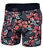 Color:Maritime Blue - Image 1 - Ultra Soft Tropical Floral Printed 5#double; Inseam Boxer Briefs