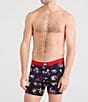 SAXX Vibe Super Soft Printed 6#double; Inseam Boxer Briefs, Color:Navy Multi - Image 3