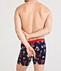 SAXX Vibe Super Soft Printed 6#double; Inseam Boxer Briefs, Color:Navy Multi - Image 4