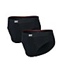 SAXX Vibe Xtra Soft Comfort Brief 2-Pack, Color:Black - Image 1