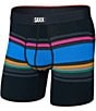 SAXX Vibe Xtra Soft Comfort Throwback Stripe Printed 6#double; Boxer Briefs - Image 1