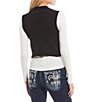 Color:Black/Brown Combo - Image 2 - Plaid Sweater Vest