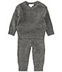 Color:Grey - Image 1 - Scene&heard Baby Boys 3-24 Months Long Sleeve Sweater & Pull-On Pants Set