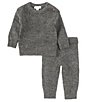 Color:Grey - Image 2 - Scene&heard Baby Boys 3-24 Months Long Sleeve Sweater & Pull-On Pants Set