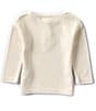 Scene&Heard Baby Boys 3-24 Months Long Sleeve Waffle Knit Henley T-Shirt, Color:Egret - Image 2