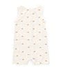 Color:White - Image 2 - Baby Boys 3-24 Months Round Neck Printed Romper & Hat