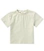 Color:Green - Image 1 - Baby Boys 3-24 Months Round Neck Short Sleeve Front Pocket T-Shirt