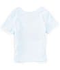 Color:Blue - Image 2 - Baby Boys 3-24 Months Round Neck Short Sleeve Knit Graphic T-Shirt