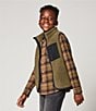 Color:Olive/Brown - Image 3 - Big Boys 8-20 Long Sleeve Plaid Sport Shirt