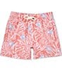 Scene&Heard Little Boys 8-20 Seaweed Crab Swim Trunks, Color:Orange - Image 1