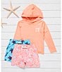 Scene&Heard Little Boys 8-20 Seaweed Crab Swim Trunks, Color:Orange - Image 3