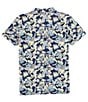 Color:Navy - Image 2 - Big Boys 8-20 Short Sleeve Botanical Print Woven Shirt