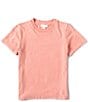 Color:Coral Haze - Image 1 - Big Boys 8-20 Short Sleeve Distressed T-Shirt