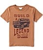 Scene&Heard Big Boys Short Sleeve Legend Car Graphic T-Shirt, Color:Tobacco - Image 1