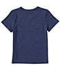 Color:Oceana - Image 2 - Big Boys 8-20 Short Sleeve Slub V-Neck T-Shirt