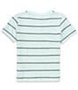 Color:Blue - Image 2 - Big Boys 8-20 Short Sleeve Striped Henley Shirt