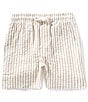 Scene&Heard Big Boys Stripe Seersucker Shorts, Color:Khaki - Image 1