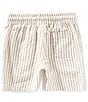 Scene&Heard Big Boys Stripe Seersucker Shorts, Color:Khaki - Image 2
