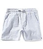 Scene&Heard Big Boys Stripe Seersucker Shorts, Color:Light Blue - Image 1