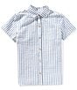 Scene&Heard Big Boys Stripe Seersucker Woven Top, Color:Light Blue - Image 1