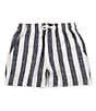Color:Navy/White - Image 1 - Big Boys 8-20 Vertical Stripe Linen Blend Seersucker Pull-On Shorts