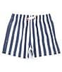 Color:Blue - Image 1 - Big Boys 8-20 Vertical Stripe Swim Trunks